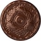 Ekena Millwork Amelia Ceiling Medallion (Fits Canopies up to 4 1/8"), Hand-Painted Copper Penny, 15 3/4"OD x 5/8"P CM16AMCPS - alternate 1